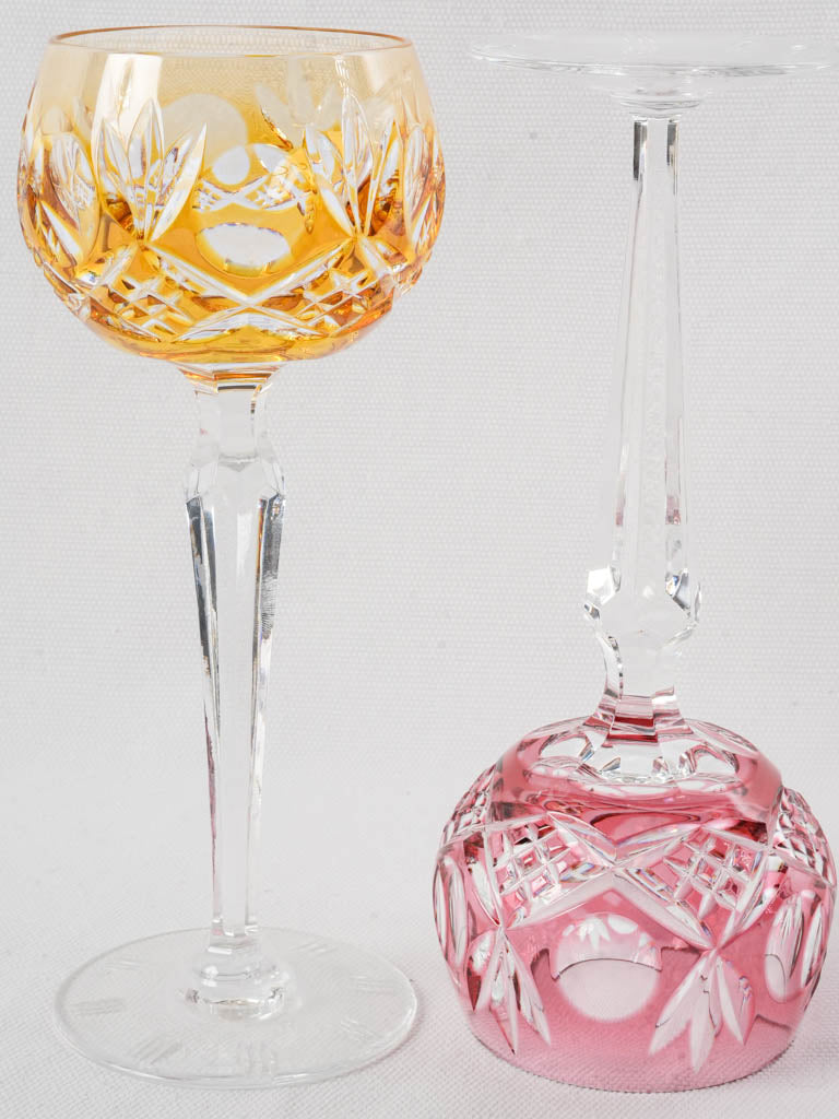 Luxurious handcrafted crystal glasses set