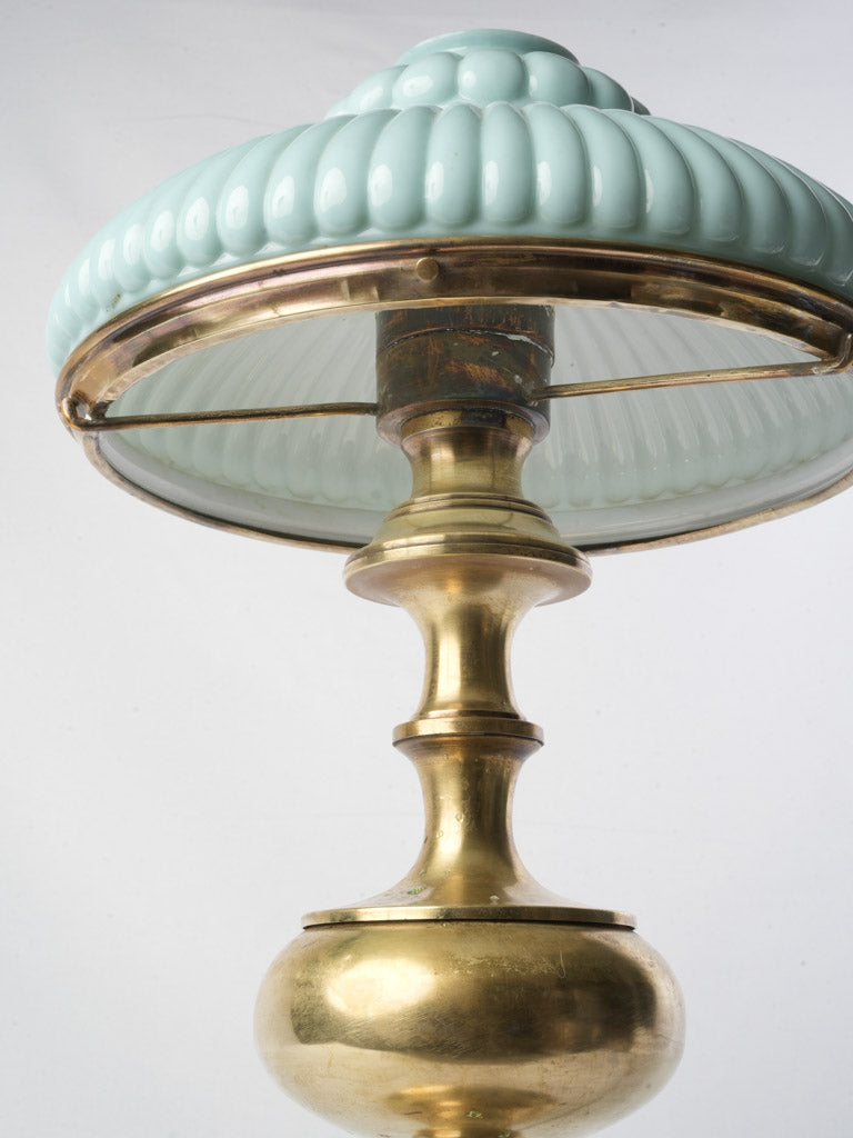 Circa 1900s opaline glass lamp