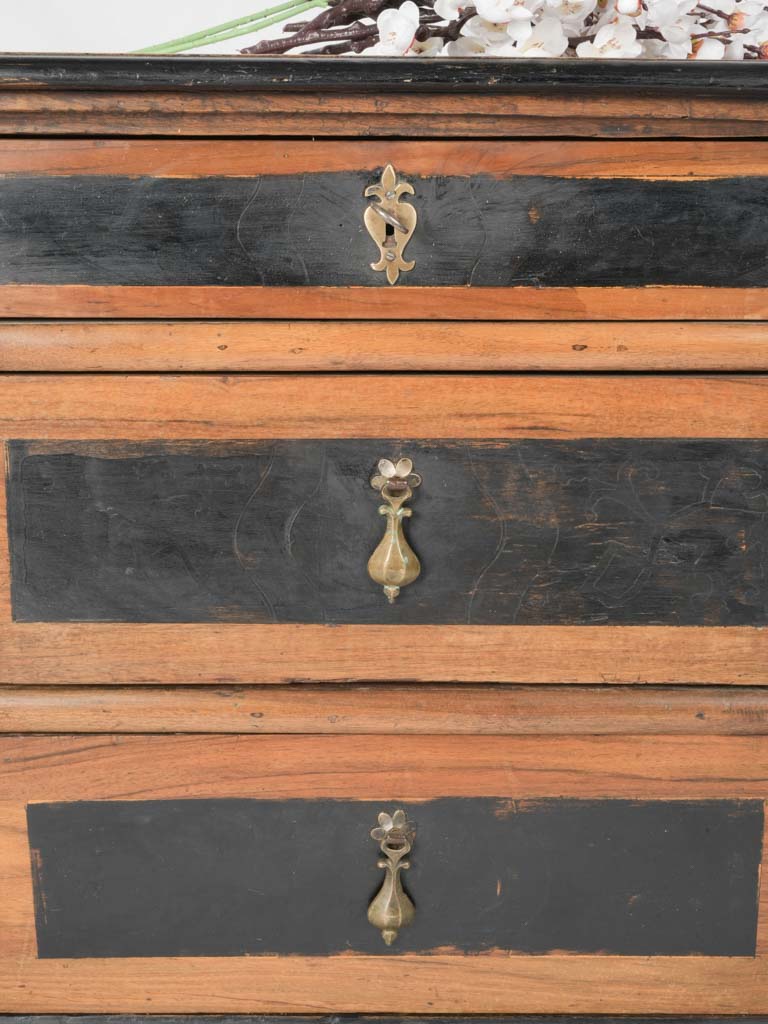 Heritage walnut veneer side tables