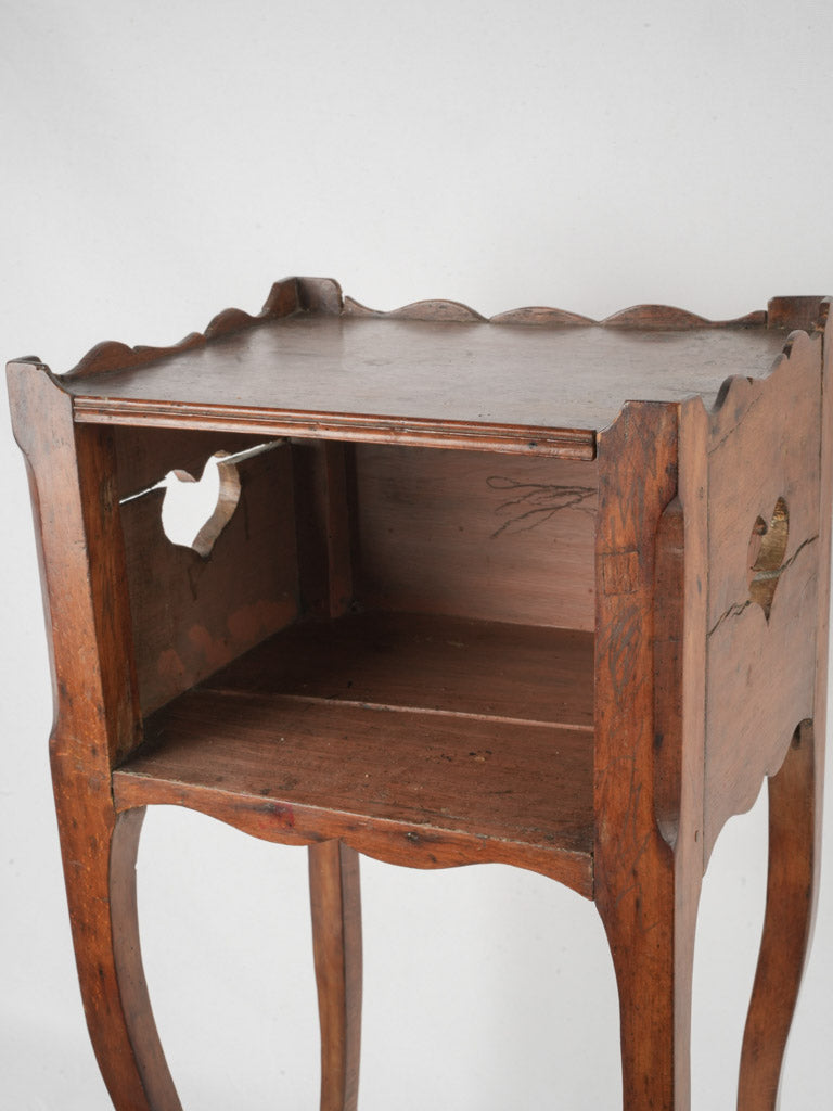 Charming decorative bedside table