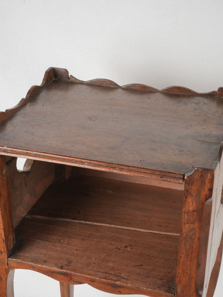 Timeless walnut accent table