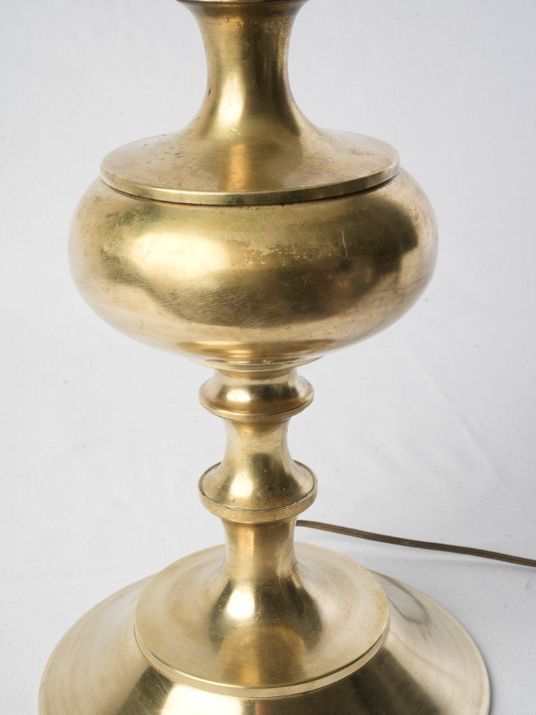 Polished sheen brass base lamp