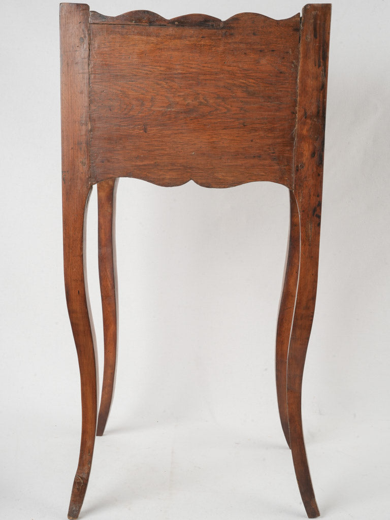 Rich patina walnut side table
