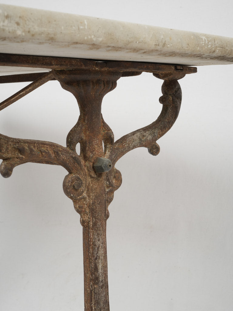 Elegant Art Nouveau cast iron table