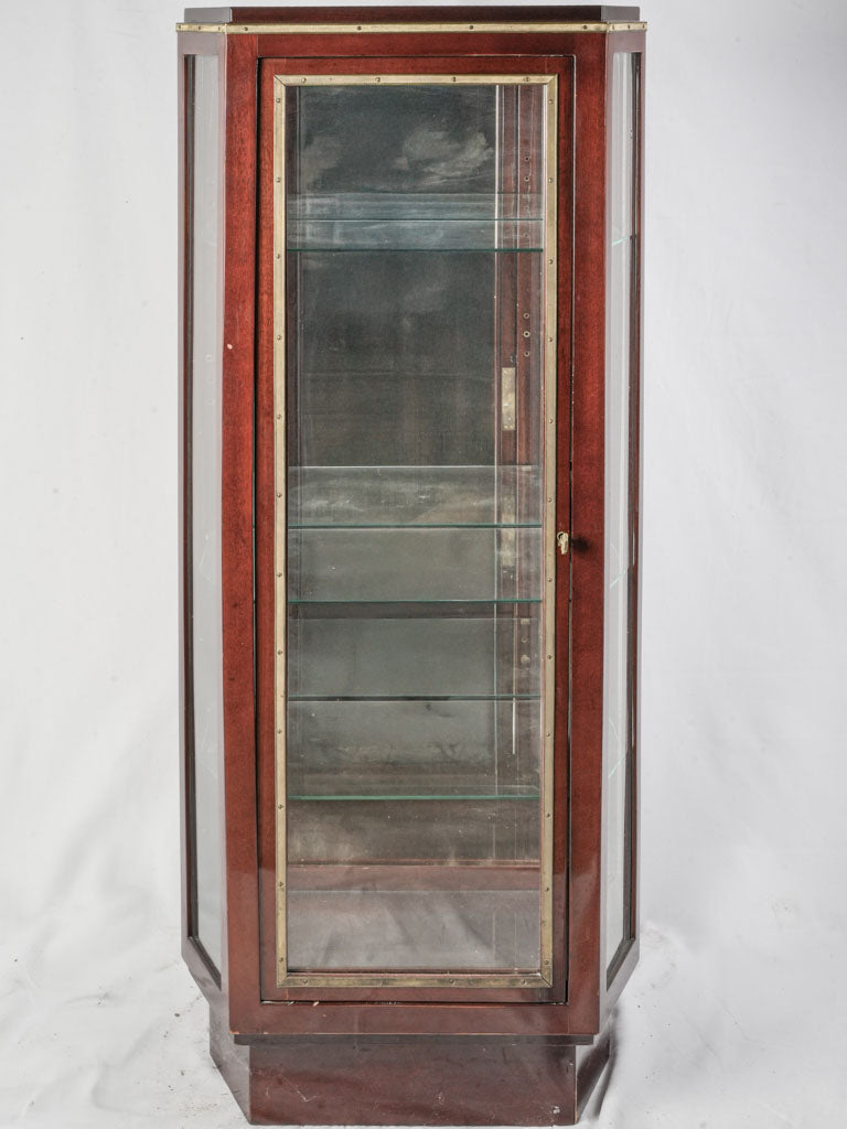 Faceted glass display case