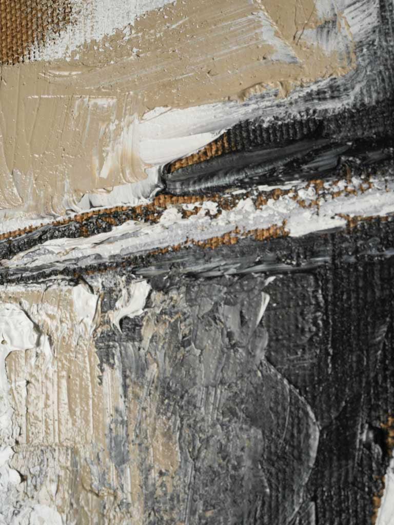 Charcoal accent traditional decor
