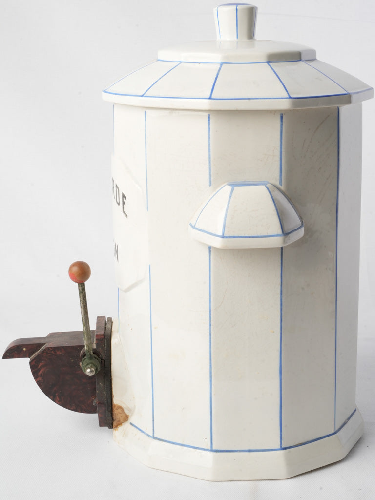 Bistro-style mustard dispenser ceramic