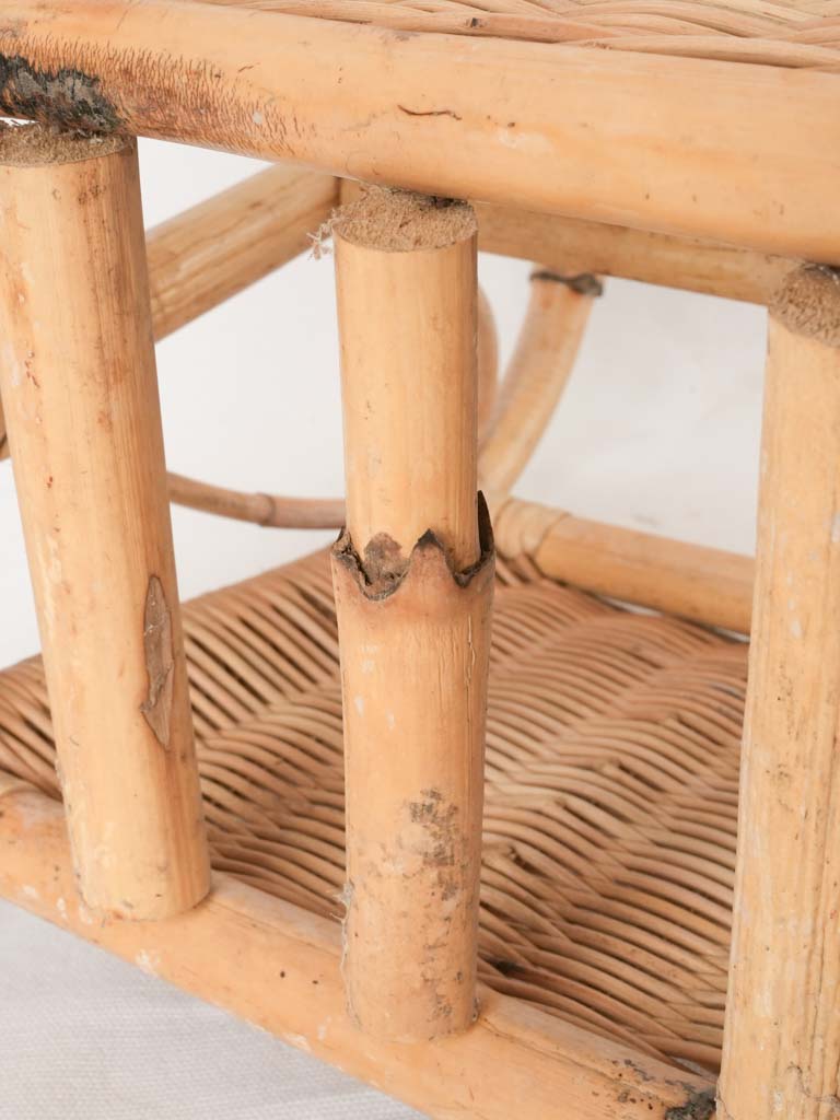 Bohemian chic bamboo rack storage