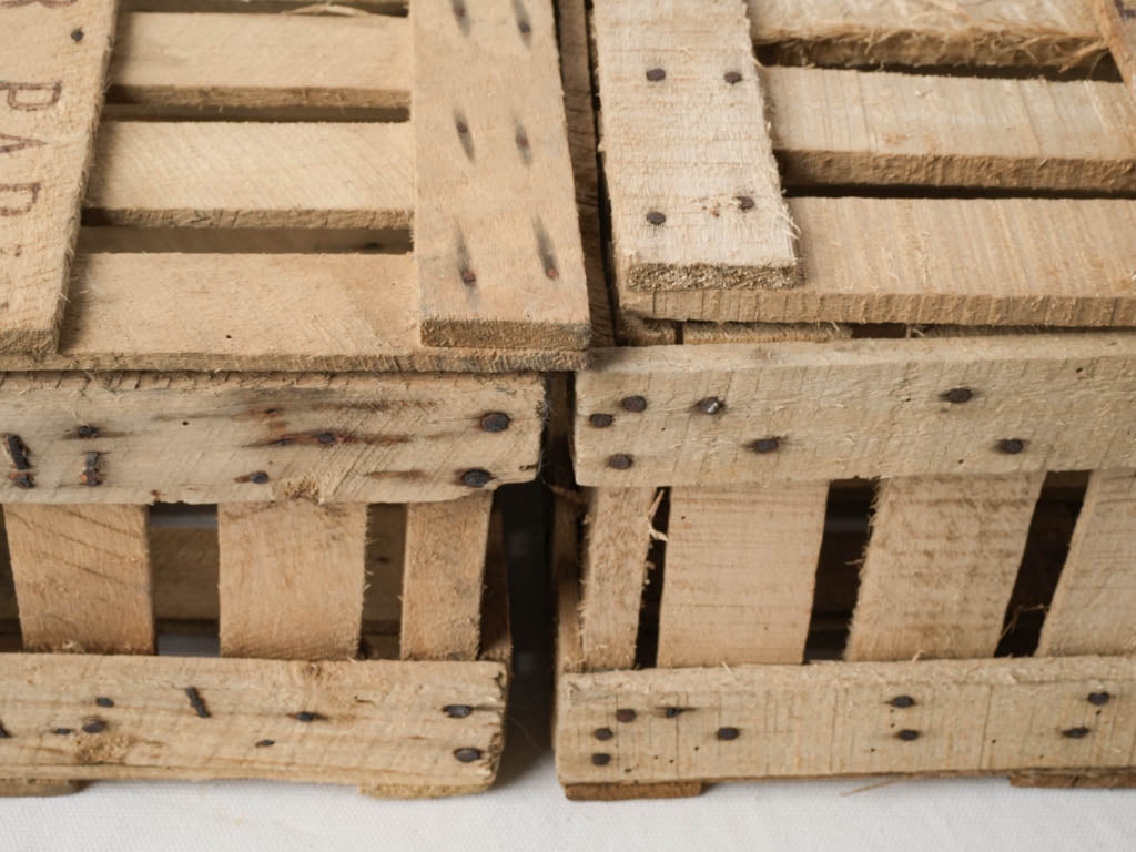 Warm character vintage utility crates