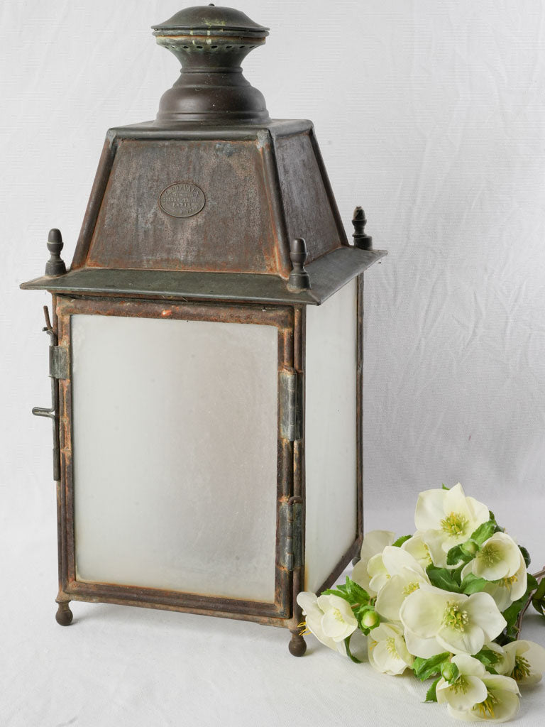 Antique brass Parisian lantern