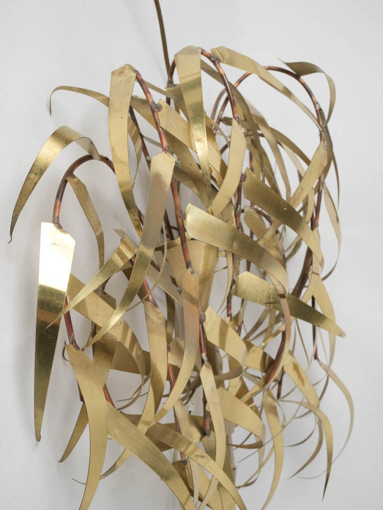 Handcrafted wall sconce from 1970s