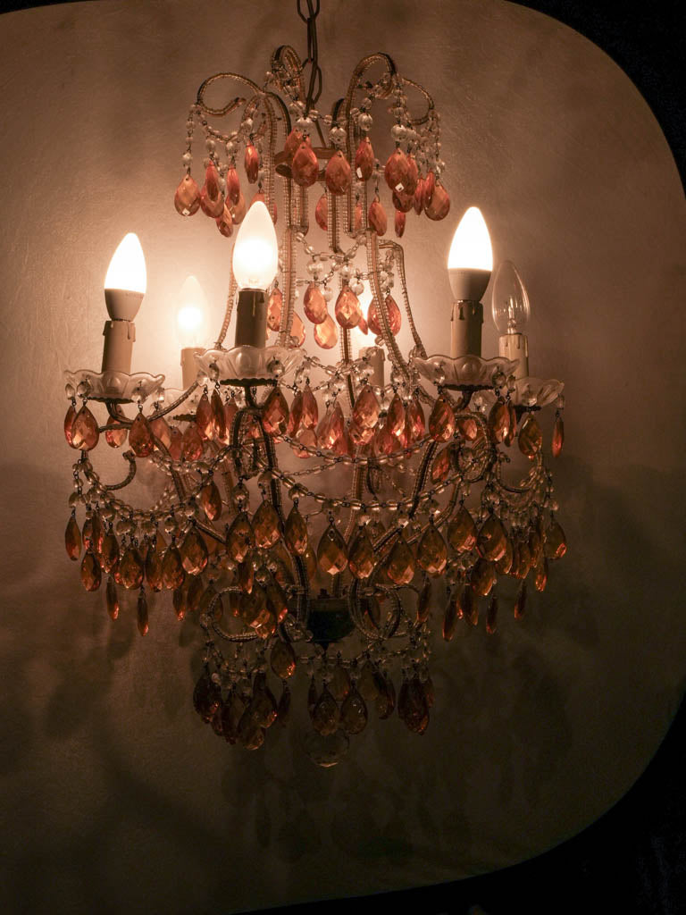 Timeless Mid-century Crystal Light Fixture