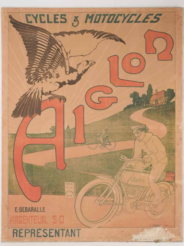 Rare antique bicycle poster - 1904