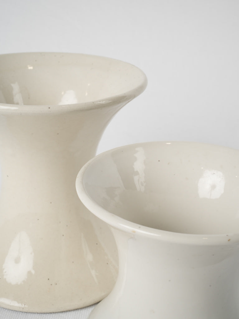 Exceptional spindle-shaped ceramic vases