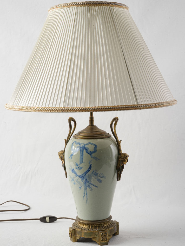 Delicate detailed porcelain lamp  