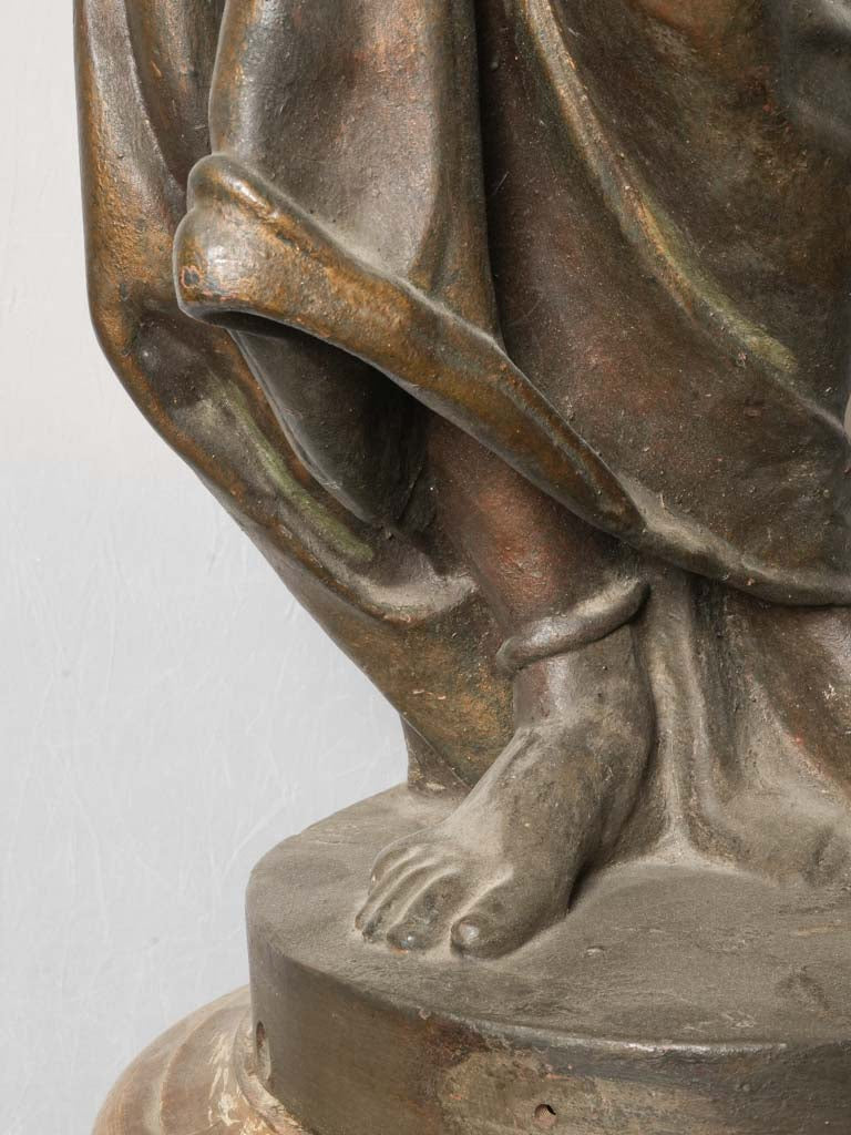 Industrial savoir-faire cast-iron sculpture