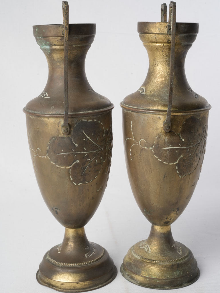 Exquisite floral-patterned brass creations