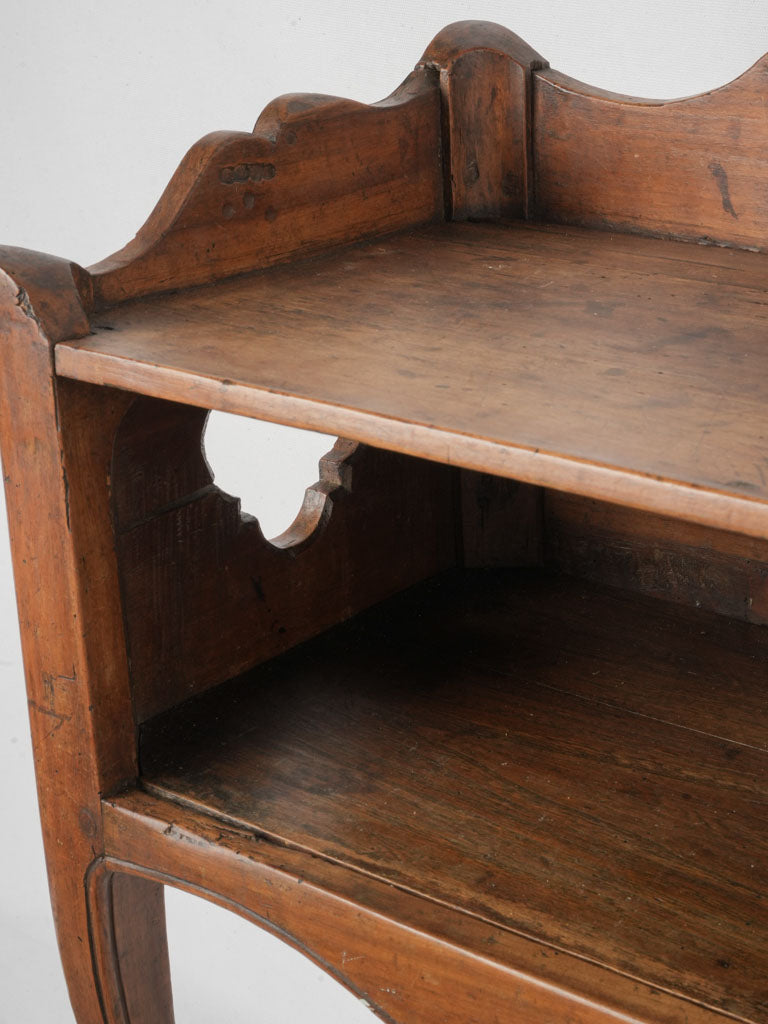 18th-century walnut side table