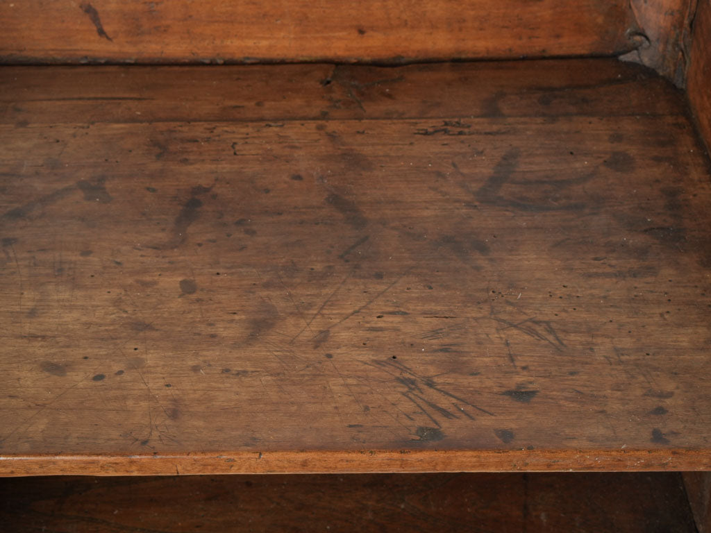 Classic walnut French-style nightstand