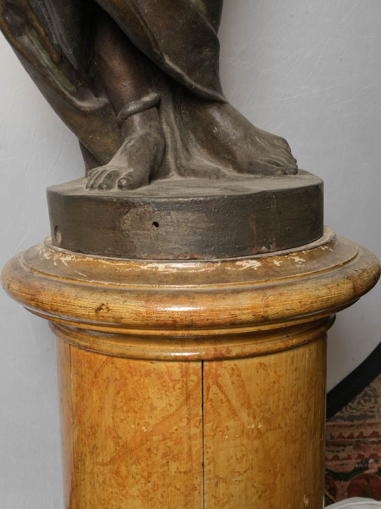 Late 19th Century French Cast-Iron Orientalist Figural Floor Lamp - 78¾" x 13¾"