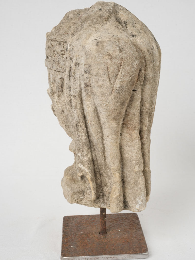Elegant 17th-Century French Salvaged Stone Sculpture