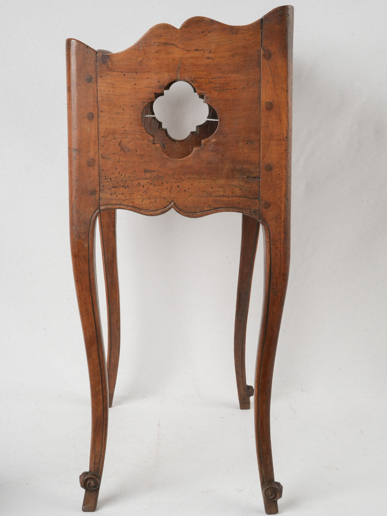 Graceful walnut bedside nightstand