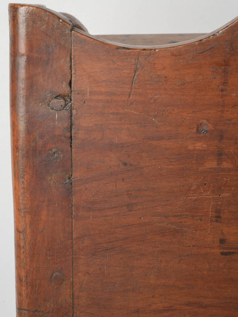 Organic walnut grain nightstand