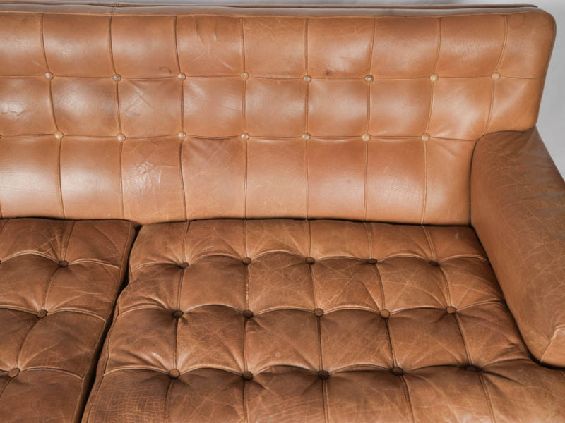 Iconic Scandinavian designer leather sofa