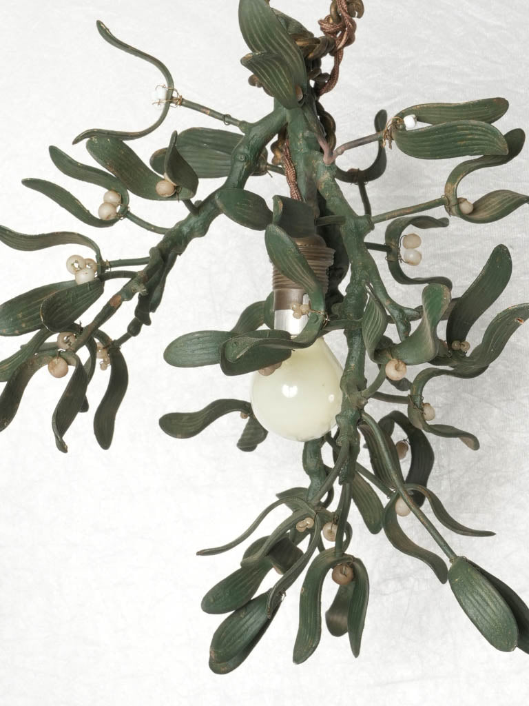 French, ornate mistletoe light fixture