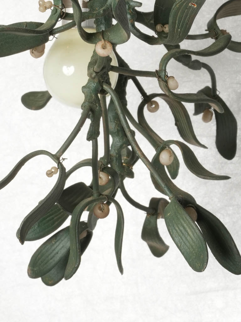 Antique, charming mistletoe pendant lamp