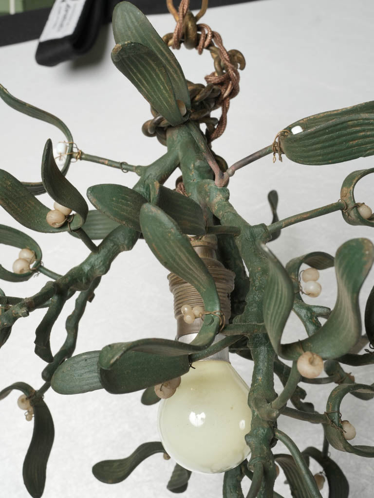 European, intricate mistletoe chandelier