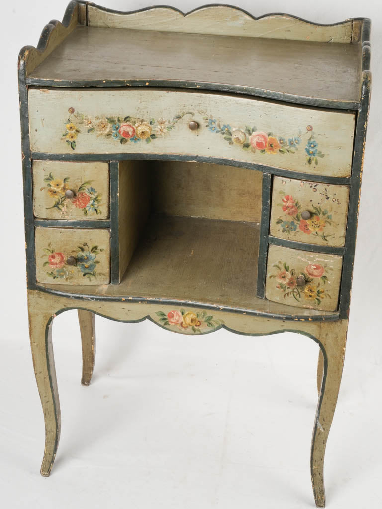 Vintage cabriole leg nightstand