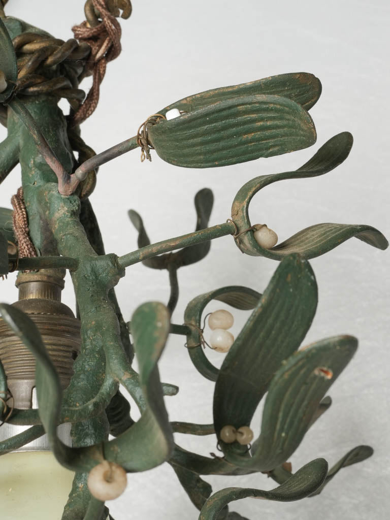 Classic, elegant mistletoe light fitting