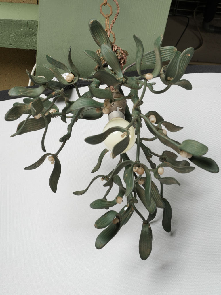 Stylish, handmade mistletoe pendant fixture