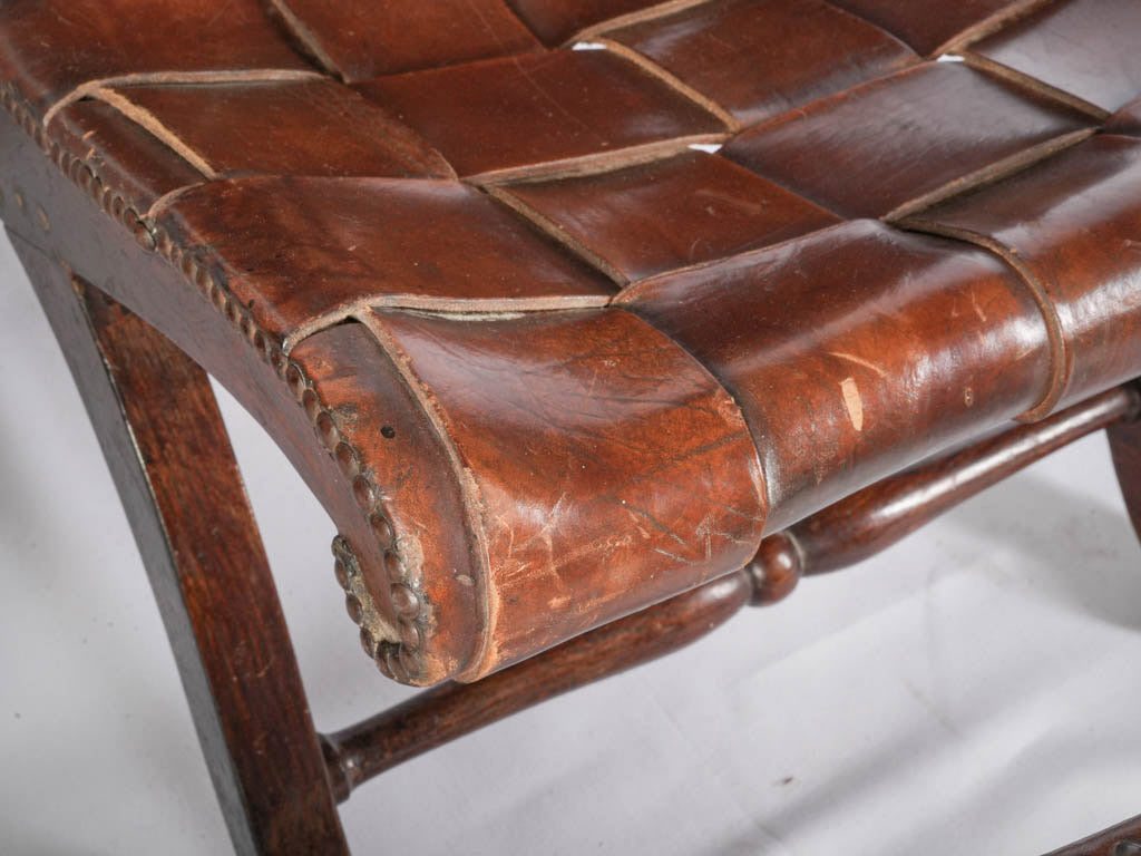 Sleek contemporary leather lounge chairs