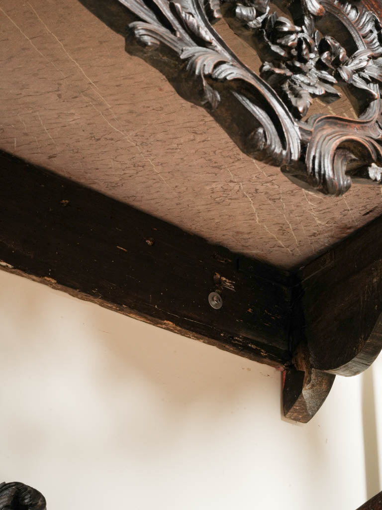 Timeless French marble console table