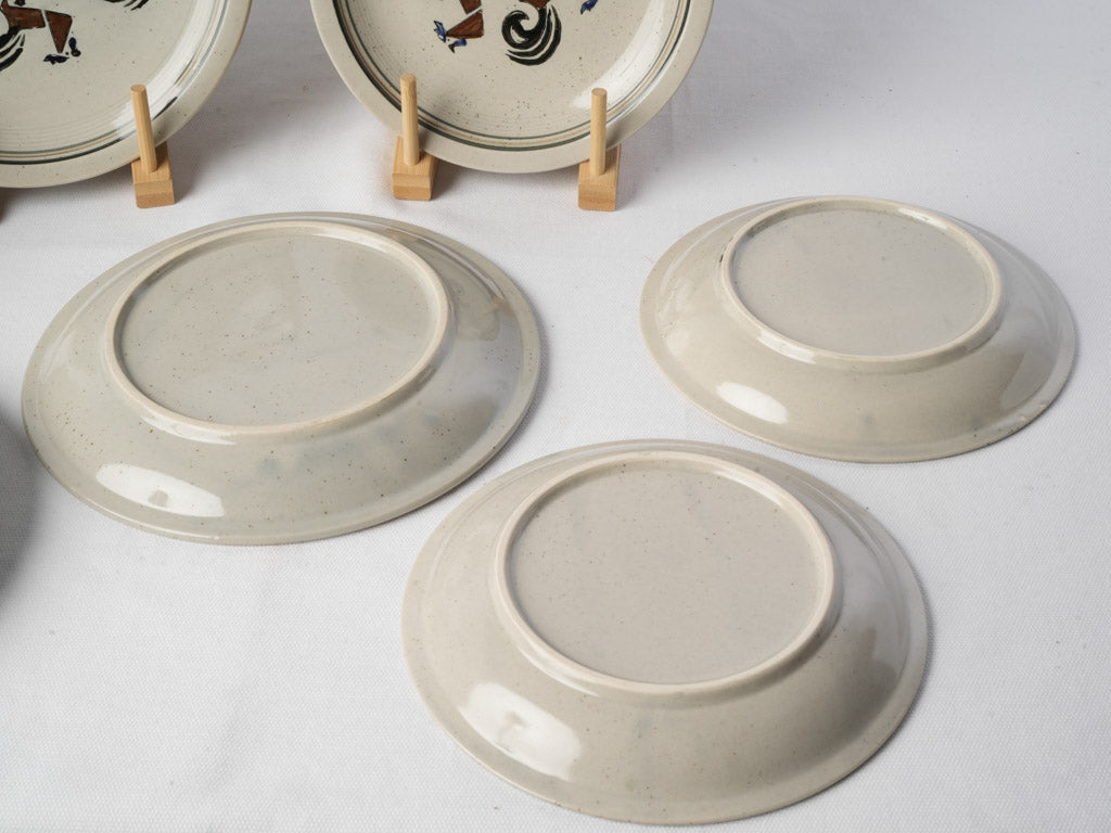 Unique hand-painted dishware collection