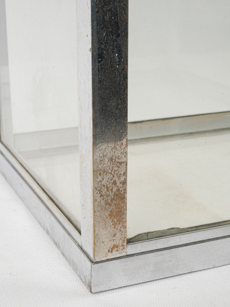 Elegant Mid-Century Chrome Display Case