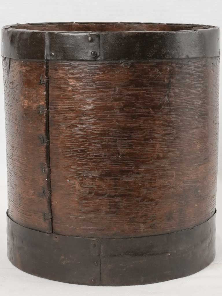 Rustic French canister floral container