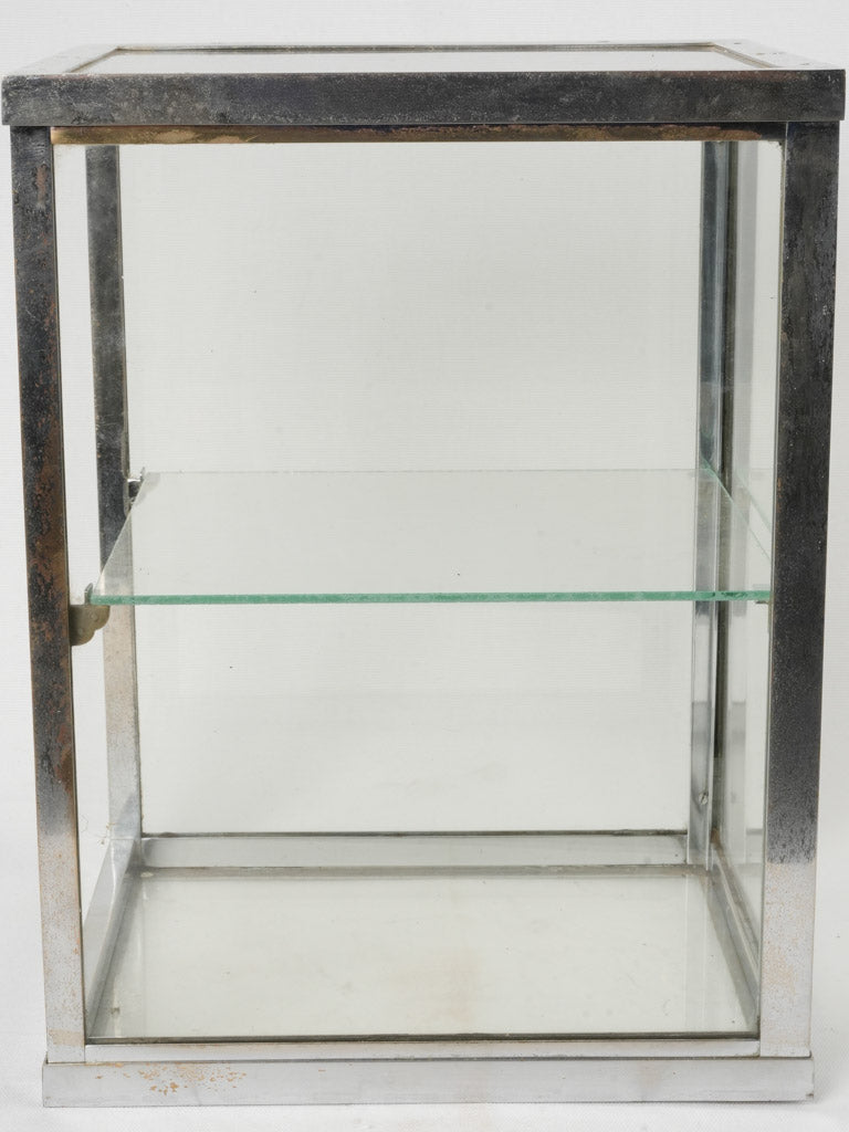 Stylish Vintage Glass Vitrine Display Case