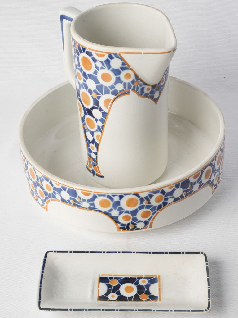 Art Deco style wash set