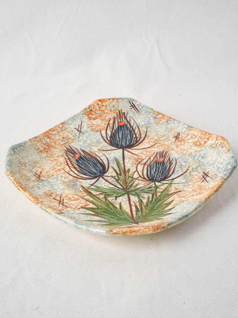 Blue-green artisan decorative platter