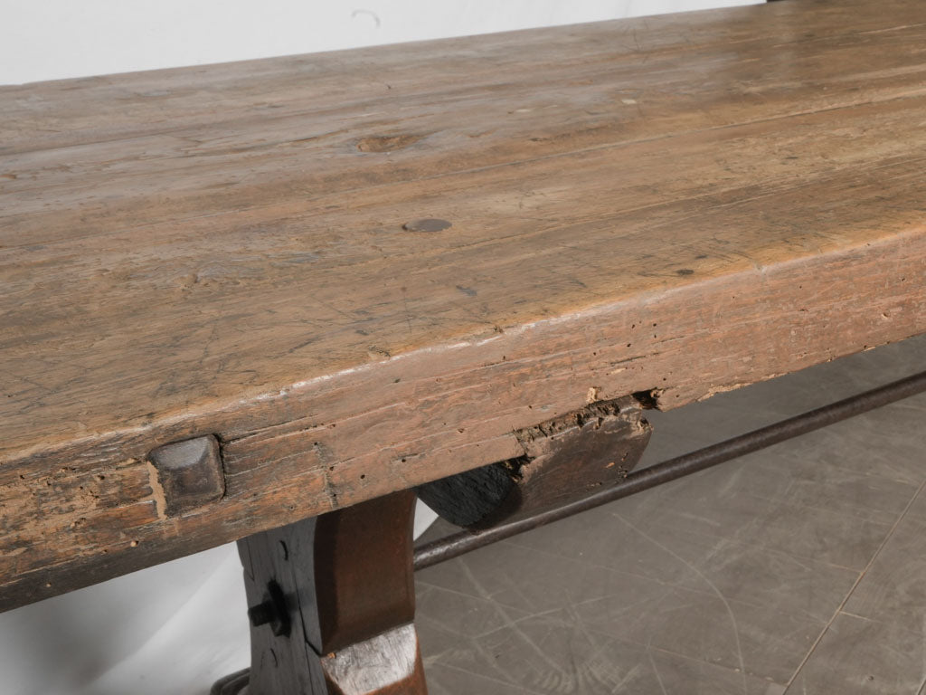 Antique French monastery table 98½" x 33½"