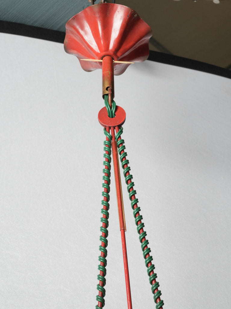 Vintage, olive branch motif light fixture