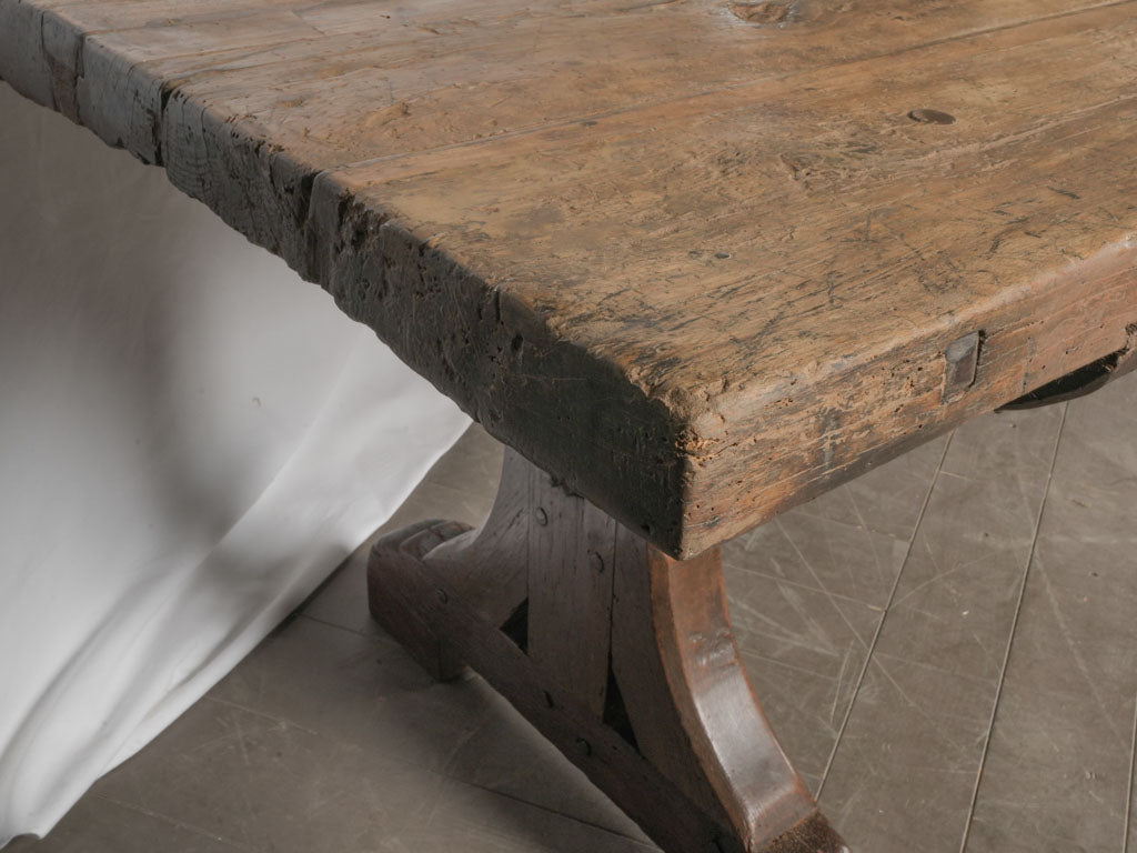 Antique French monastery table 98½" x 33½"