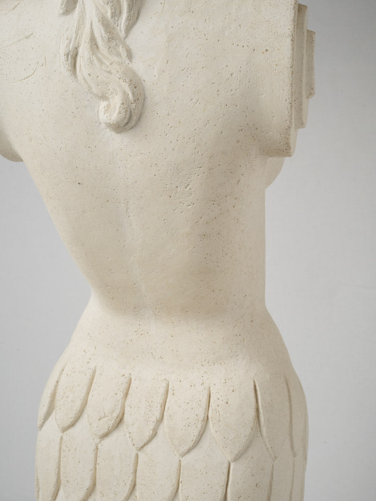 Classic vintage reconstituted stone mermaid lamps