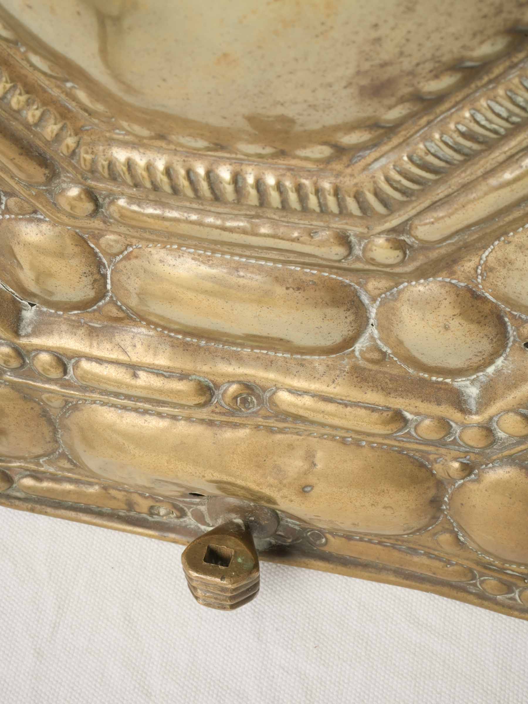Large Dutch Repoussé Copper Candle Reflector, 17th Century - 25½" x 22½"