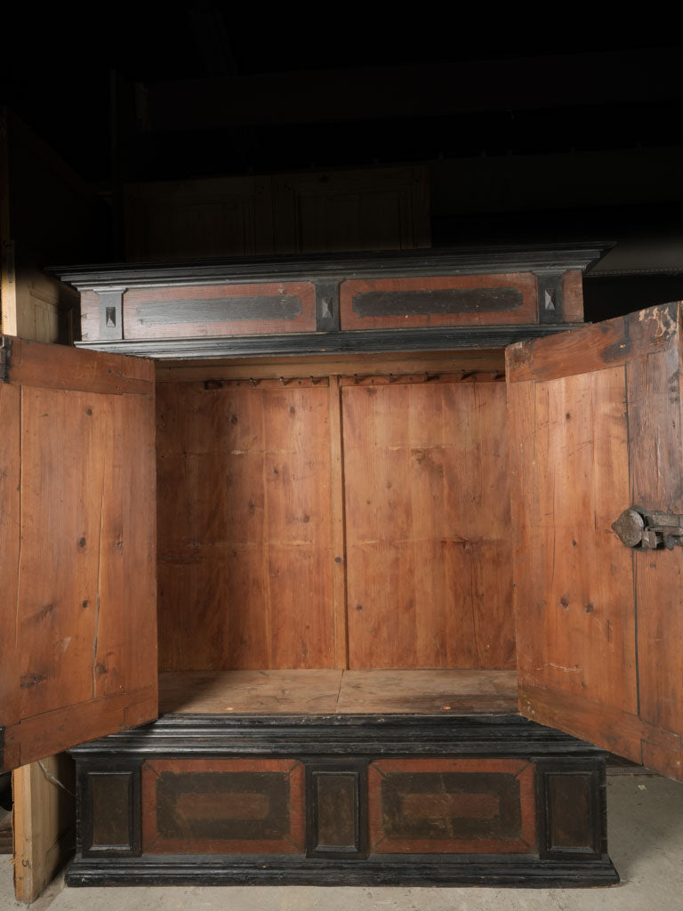 Old-world charm lacquered cupboard