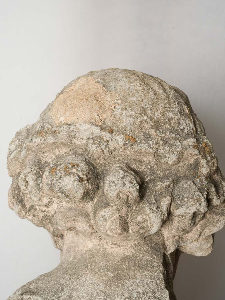 Important French Late 18th Century Rococo Limestone Garden Cupid - 38½"