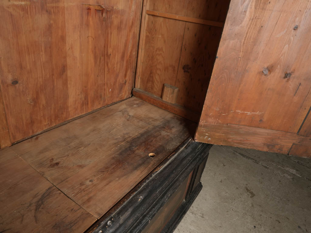 Functional antique wardrobe with key